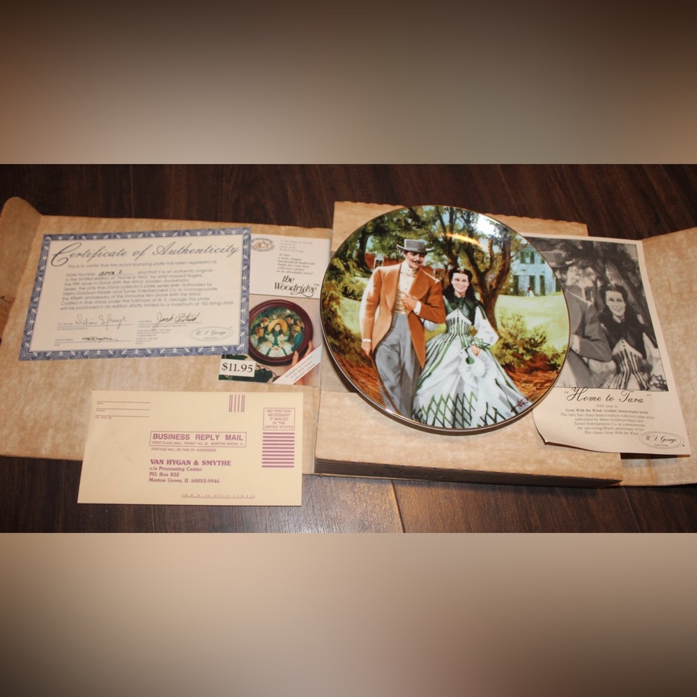 Gone with the Wind “ Home To Tara” Collectors Plate